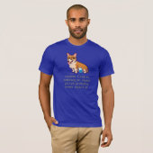 Hipster Corgi T-Shirt (Voorkant volledig)