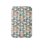 Hipster Cute Cats Pattern Badmat (Voorkant Verticaal)