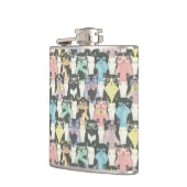 Hipster Cute Cats Pattern Heupfles (Links)