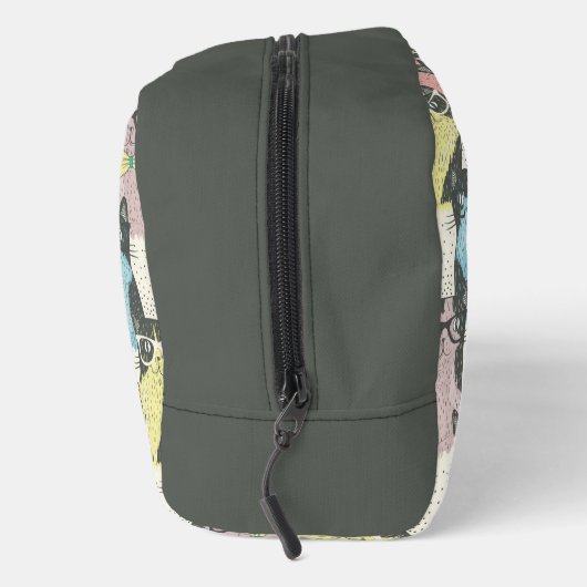 Hipster Cute Cats Pattern Toilettasje (Rechts)