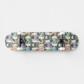 Hipster Cute Katten Patroon Persoonlijk Skateboard (Horizontaal)