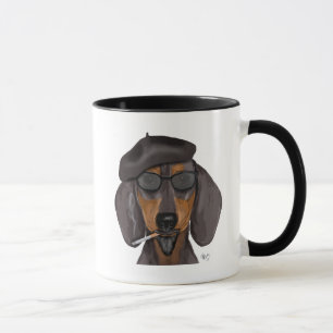 Hipster Dachshund Black en Tan Mok