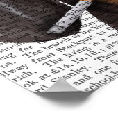 Hipster Dachshund Black en Tan Poster (Hoek)