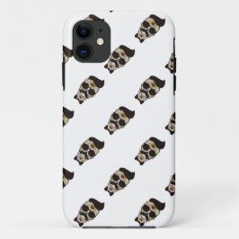 Hipster Dag van de Doden Schedel Case-Mate iPhone Case
