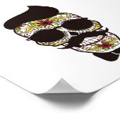 Hipster Day of the Dead Skull Poster (Hoek)