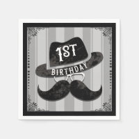 Hipster de heer Mustache Pet Glasses 1st Birthday 