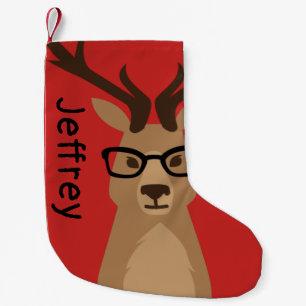 Hipster Deer - Gepersonaliseerd Kleine Kerstsok