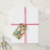 Hipster Deer Kerstmis Cadeaulabel (Met Touw)