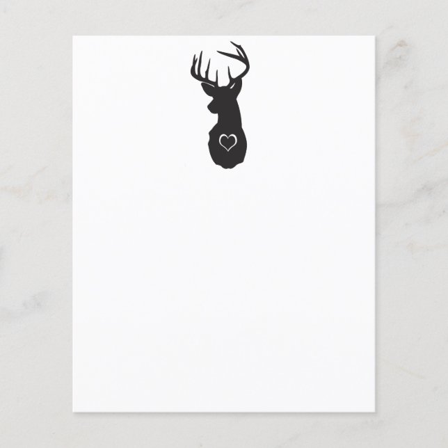 HIPSTER DEER MET HEARTS (Voorkant)