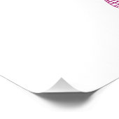 HIPSTER DEER TRIBAL PRINT - PINK FOTO AFDRUK (Hoek)