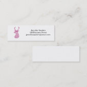 HIPSTER DEER TRIBAL PRINT - PINK MINI VISITEKAARTJE (Voorkant / Achterkant)