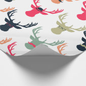 Hipster Deer Wrapping Paper Cadeaupapier (Hoek)