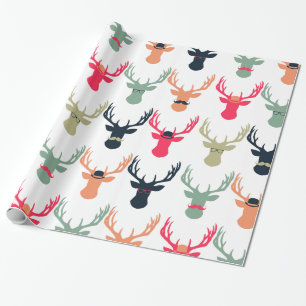Hipster Deer Wrapping Paper Cadeaupapier