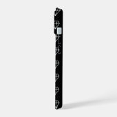 Hipster Diamanten Patroon iPhone 15 Hoesje (Linkerkant)