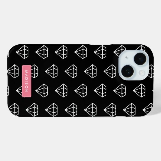 Hipster Diamonds Pattern Case-Mate iPhone Case (Achterkant (horizontaal))