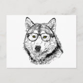 Hipster Dog Briefkaart (Voorkant)