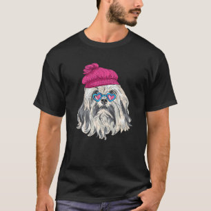 Hipster Dog-bril Goofy Geek Dog 3 T-shirt
