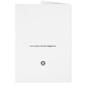 Hipster Dog Cartoon Notitiekaarten (Achterkant)