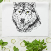 Hipster Dog Theedoek (Gevouwen)