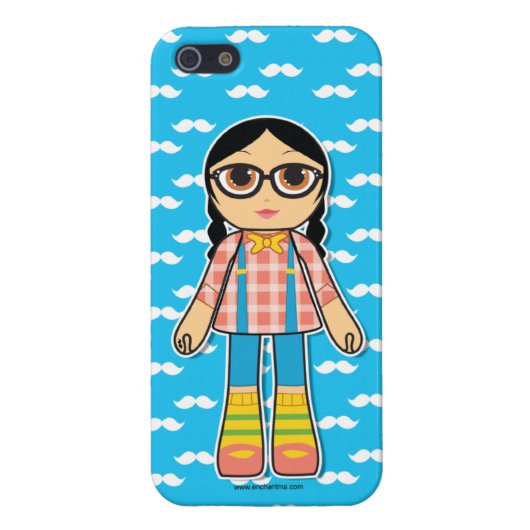 Hipster Doll Cell Phone Case iPhone Hoesje (Achterkant)