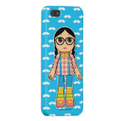 Hipster Doll Cell Phone Case iPhone Hoesje (Achterkant Rechts)
