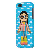 Hipster Doll Cell Phone Case iPhone Hoesje (Achterkant Links)