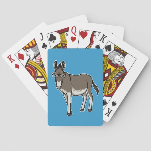 Hipster Donkey Pokerkaarten (Achterkant)