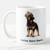 Hipster Duitse herder met Beanie Swagger Koffiemok