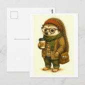 Hipster Egel Ansichtkaart Briefkaart (Voorkant / Achterkant)