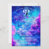 Hipster Elephant Nebula Space. Kaart (Voorkant)