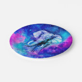 Hipster Elephant Nebula Space Papieren Bordje (Gekanteld)