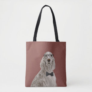 Hipster English Setter Canvas tas voor Hondenliefh