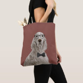 Hipster English Setter Canvas tas voor Hondenliefh (Dichtbij)