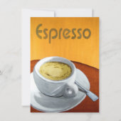 Hipster -  Espresso Coffee schilderen Kaart (Voorkant)