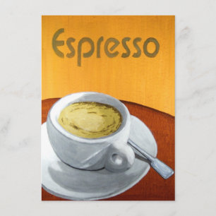 Hipster -  Espresso Coffee schilderen Kaart
