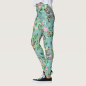 Hipster Exotic Koala Design Schattigee meisjes vro Leggings (Links)