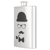 Hipster Face Classic Flask Heupfles (Links)