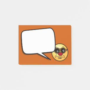 Hipster Face Grumpey Post-it® Notes
