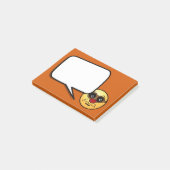 Hipster Face Grumpey Post-it® Notes (Schuin)