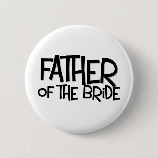 Hipster Father Bride Lite T Ronde Button 5,7 Cm (Voorkant)