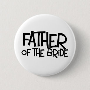Hipster Father Bride Lite T Ronde Button 5,7 Cm