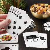 Hipster Fedora Pokerkaarten (Insitu)