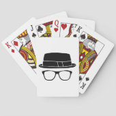 Hipster Fedora Pokerkaarten (Achterkant)