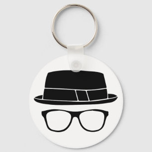 Hipster Fedora Sleutelhanger