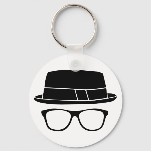 Hipster Fedora Sleutelhanger (Voorkant)