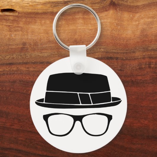 Hipster Fedora Sleutelhanger (Voorkant)