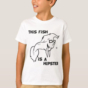 Hipster Fish T-shirt