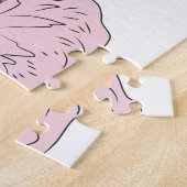 Hipster Flamingo Legpuzzel (Zijkant)