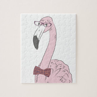 Hipster Flamingo Legpuzzel