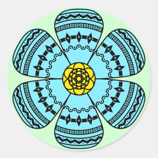Hipster Flower Sticker (Voorkant)